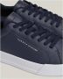 Tommy Jeans Leren Sneakers Herfst Winter Collectie Blue Heren - Thumbnail 14