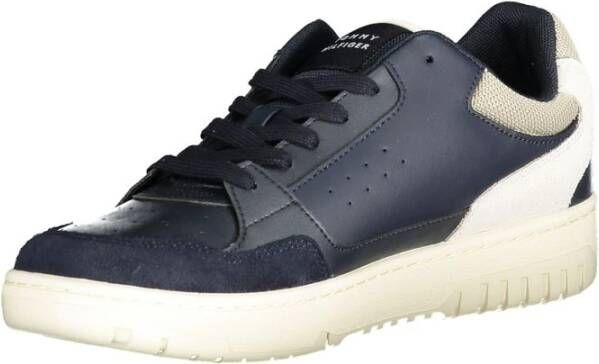 Tommy Hilfiger Blauwe Polyester Sneaker Blue Heren