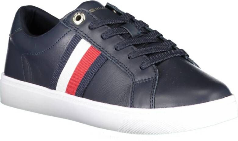 Tommy Hilfiger Blauwe Sportieve Veterschoenen met Contrastdetails Blue Dames