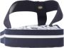 Tommy Hilfiger Blauwe Strand Flip Flops Embleem Sandaal Blue Dames - Thumbnail 4