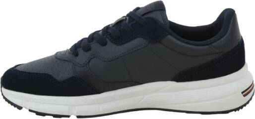 Tommy Hilfiger Blauwe Suède Sneakers Blue Dames