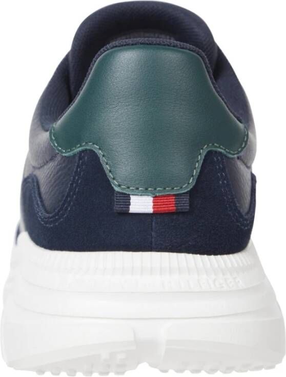 Tommy Hilfiger Blauwe Vrijetijdssneakers voor Mannen Blue Heren