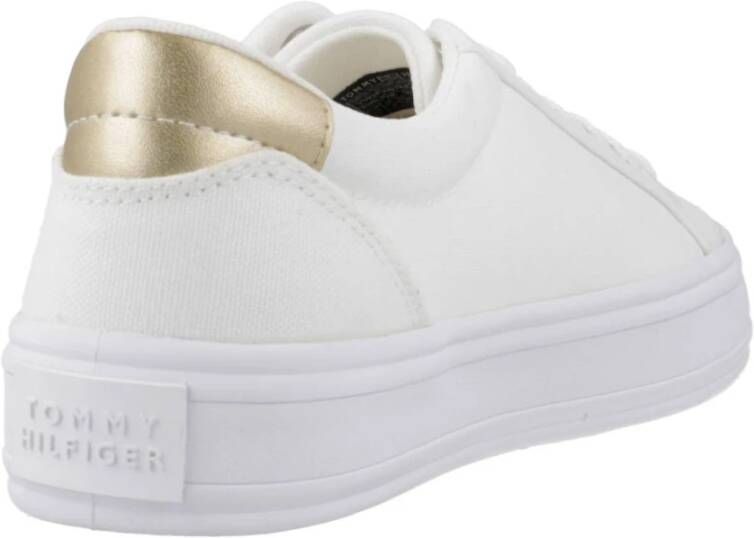 Tommy Hilfiger Canvas Vulc Sneakers voor Vrouwen White Dames