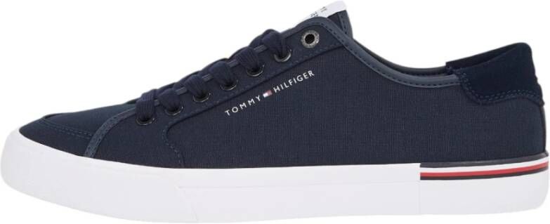 Tommy Hilfiger Casual Sneakers Collectie in Katoenmix Blue Heren