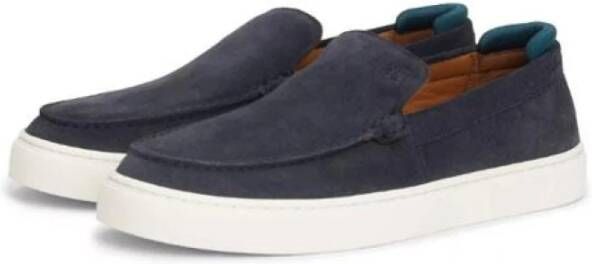 Tommy Hilfiger Casual Suède Loafer Blue Heren