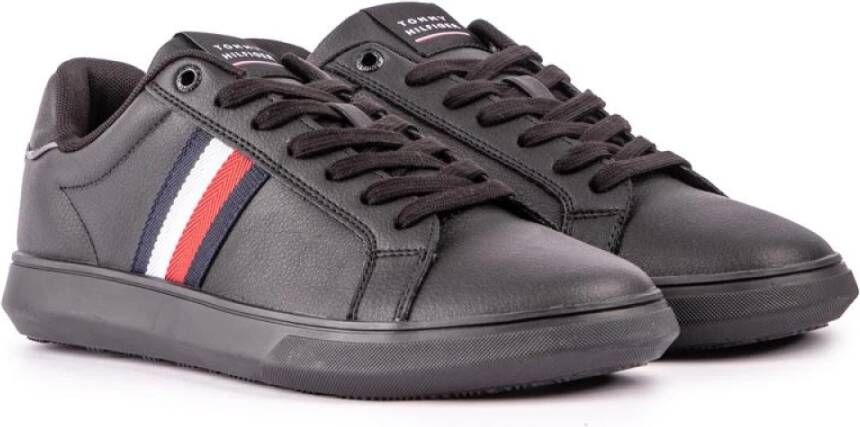 Tommy Hilfiger Corporate Stripes Trainers Black Heren