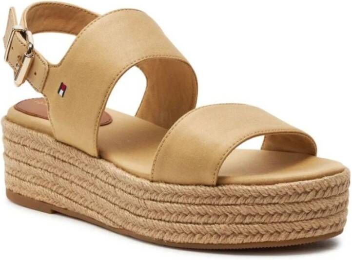 Tommy Hilfiger Dames Sleehak Sandalen Brown Dames