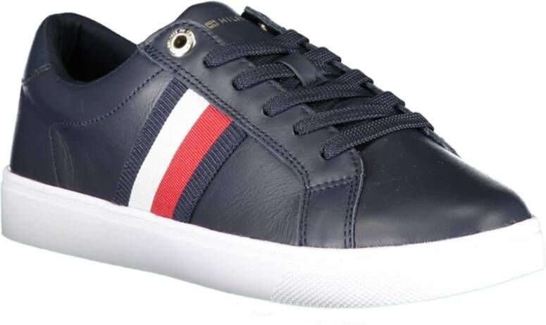 Tommy Hilfiger Dames Veterschoen met Logo Blauw Dames