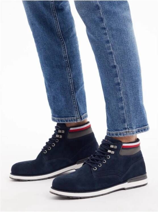 Tommy Hilfiger Enkellaarzen Blue Heren