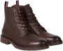 Tommy Hilfiger FM0FM04204 Hilfiger Leather Lace Up Chelsea Q3 - Thumbnail 9