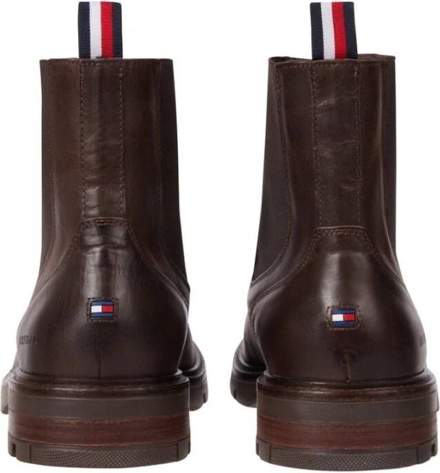 Tommy Hilfiger Enkellaarzen Brown Heren