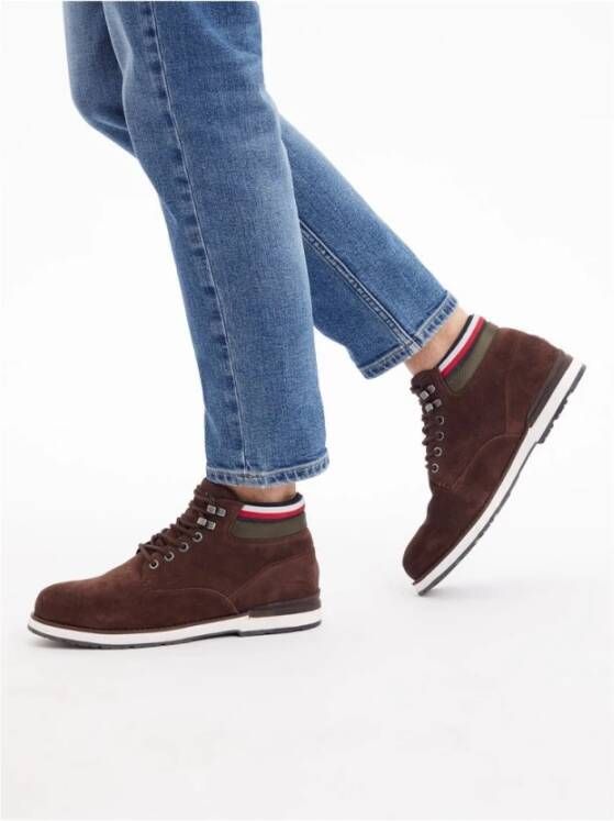 Tommy Hilfiger Enkellaarzen Brown Heren