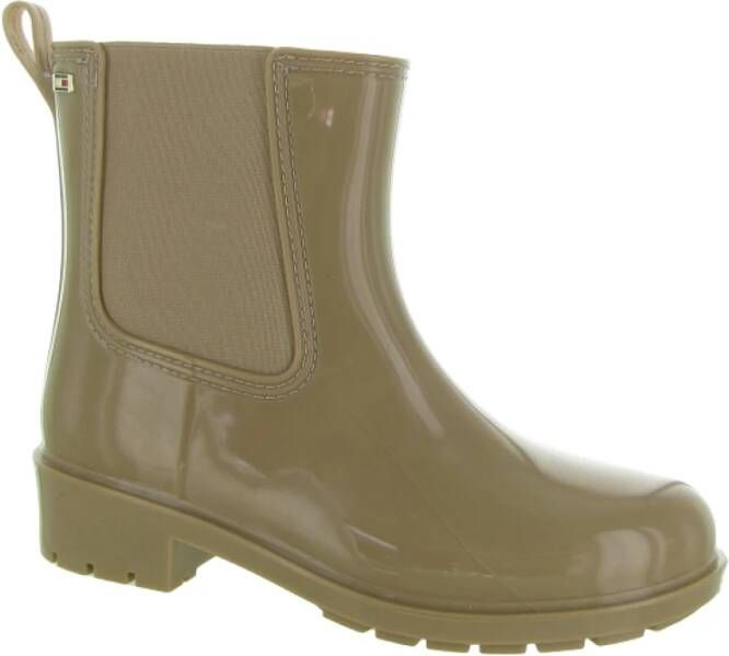 Tommy Hilfiger Flag Rainboot Green Dames