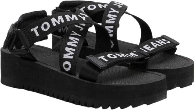 Tommy Hilfiger Flat Sandals Zwart Dames