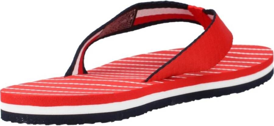 Tommy Hilfiger Stijlvolle Touw Detail Flip Flops Black Dames