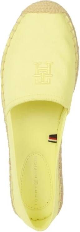 Tommy Hilfiger Gele Tulp Geborduurde Espadrilles Yellow Dames