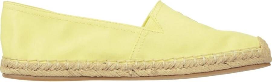 Tommy Hilfiger Gele Tulp Geborduurde Espadrilles Yellow Dames