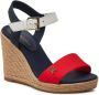 Tommy Hilfiger Sleehaksandaaltjes STRIPES WEDGE SANDAL zomerschoen sandaal keilhak met verstelbare bandjes - Thumbnail 11