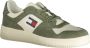 Tommy Hilfiger Groene Heren Sportschoenen met Contrastdetails Green Heren - Thumbnail 4