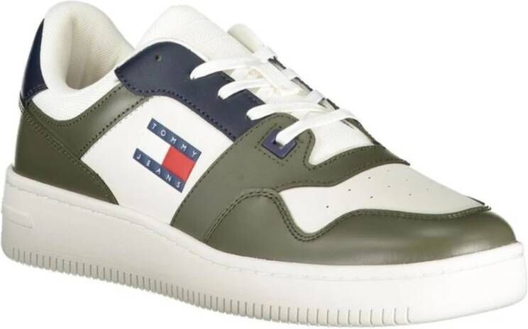 Tommy Hilfiger Groene Polyester Sneaker met Gewatteerde Zool Green Heren