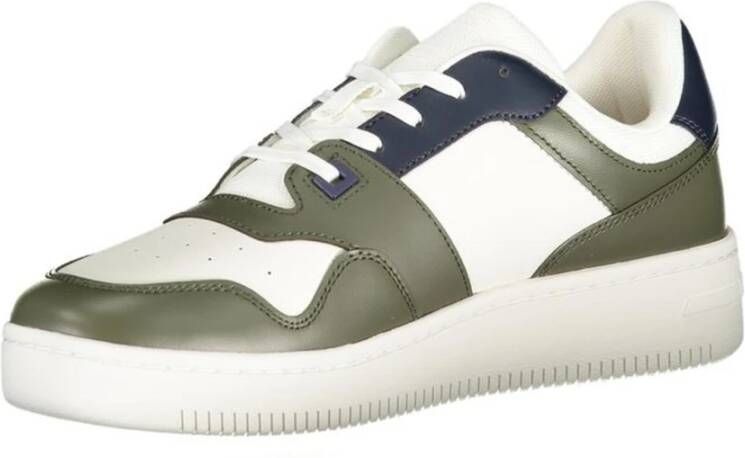 Tommy Hilfiger Groene Polyester Sneaker met Gewatteerde Zool Green Heren