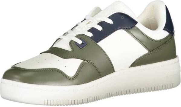 Tommy Hilfiger Groene Polyester Sneaker Multicolor Heren