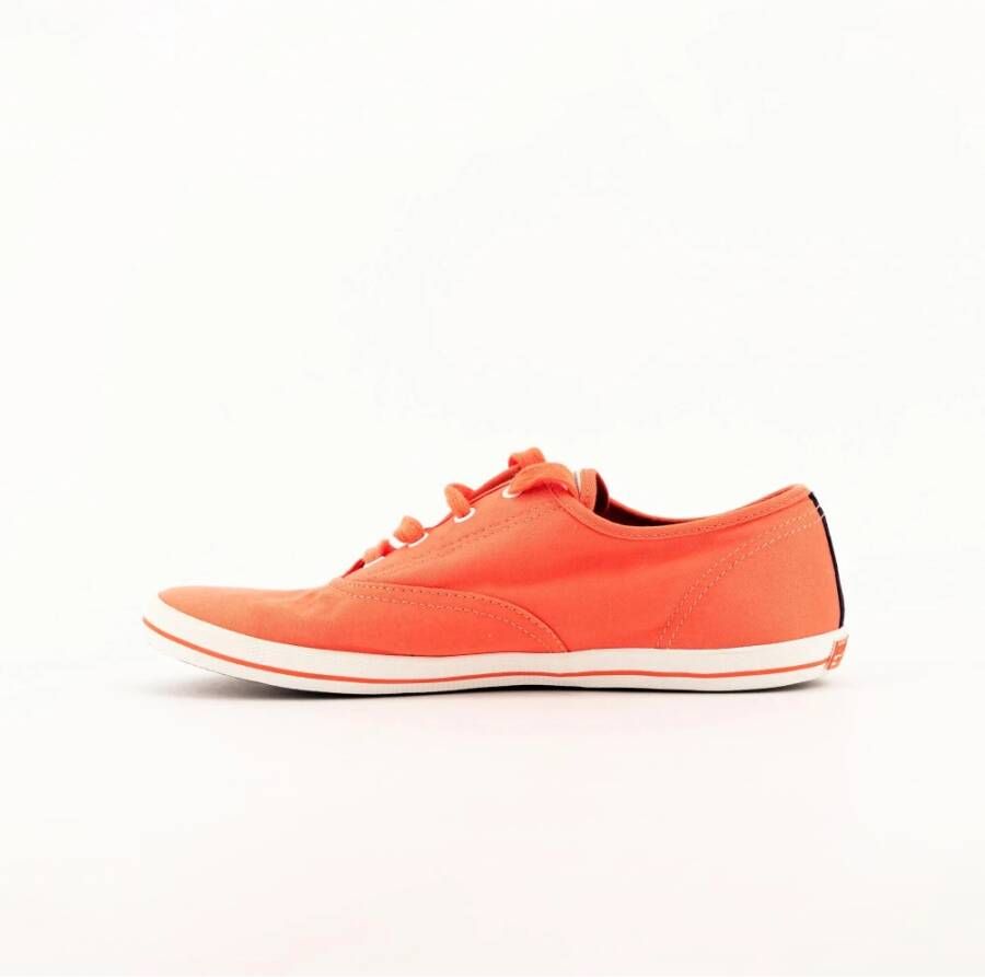 Tommy Hilfiger Heren Sneakers Oranje Rood Unisex Stijl Red Heren