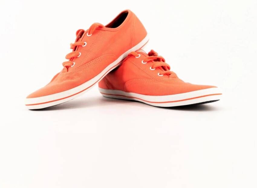 Tommy Hilfiger Heren Sneakers Oranje Rood Unisex Stijl Red Heren