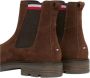 TOMMY HILFIGER Chelsea Boots Heren Hilfiger Comfort Chelsea Maat: 46 Materiaal: Suède Kleur: Bruin - Thumbnail 12