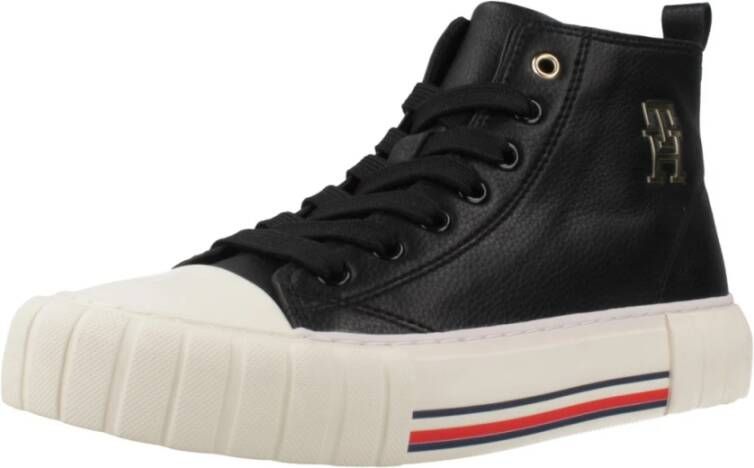 Tommy Hilfiger Hoge Top Lace-Up Sneaker Black Heren