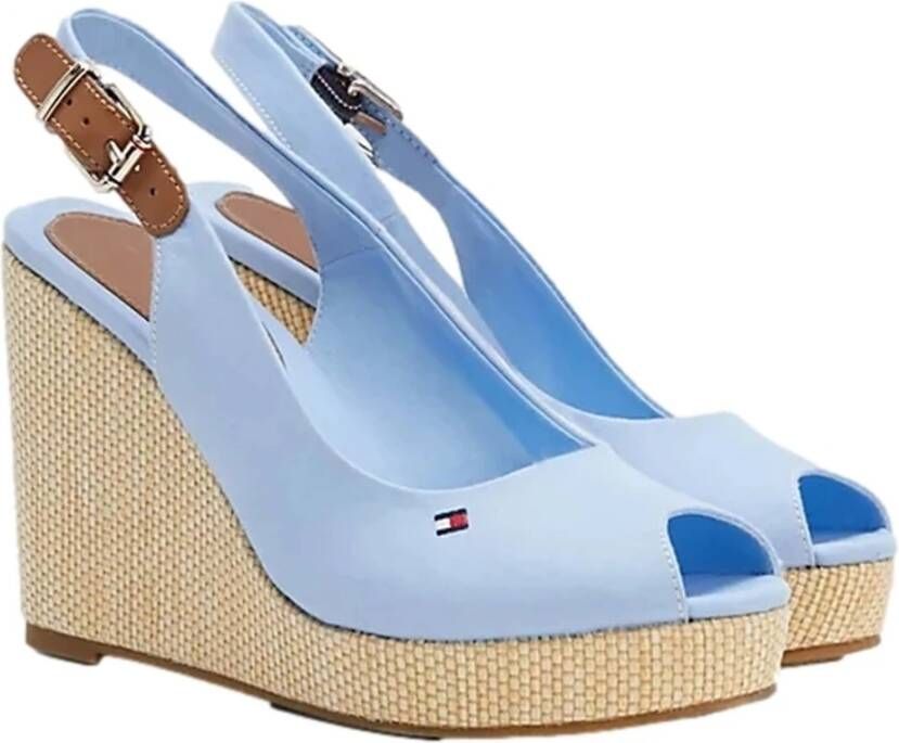 Tommy Hilfiger Iconic Elena Slingback hoge hak sandalen Blue Dames