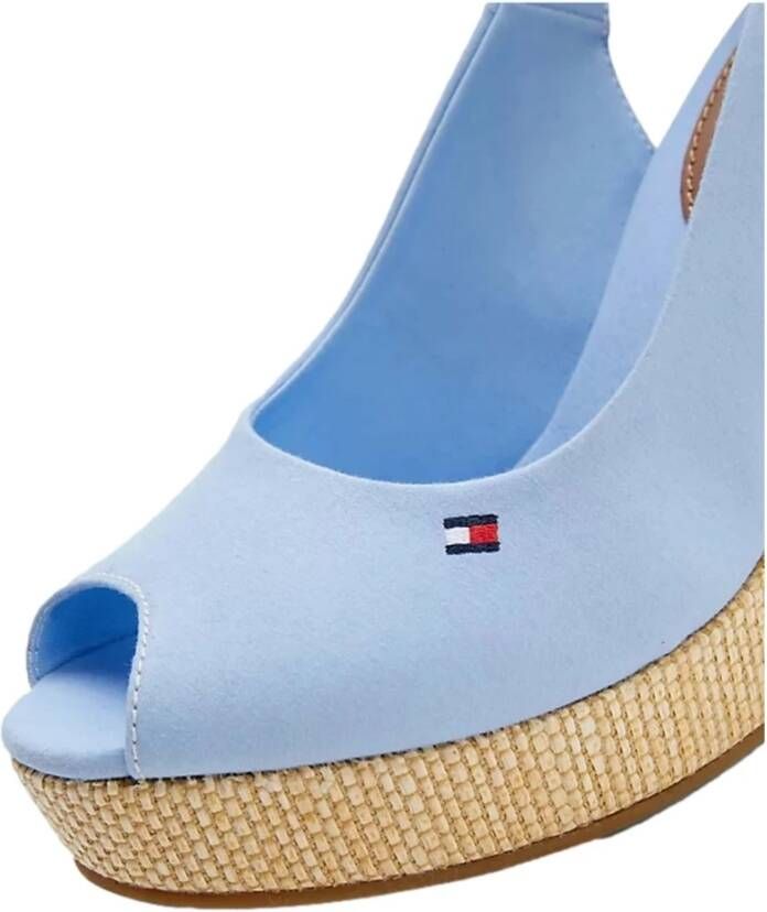 Tommy Hilfiger Iconic Elena Slingback hoge hak sandalen Blue Dames