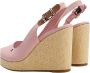 Tommy Hilfiger Iconische Elena Slingback Plateau Sandalen Pink Dames - Thumbnail 2