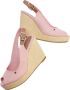 Tommy Hilfiger Iconische Elena Slingback Plateau Sandalen Pink Dames - Thumbnail 4