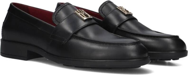 Tommy Hilfiger Klassieke Loafer Zwart Leer Vrouwen Black Dames