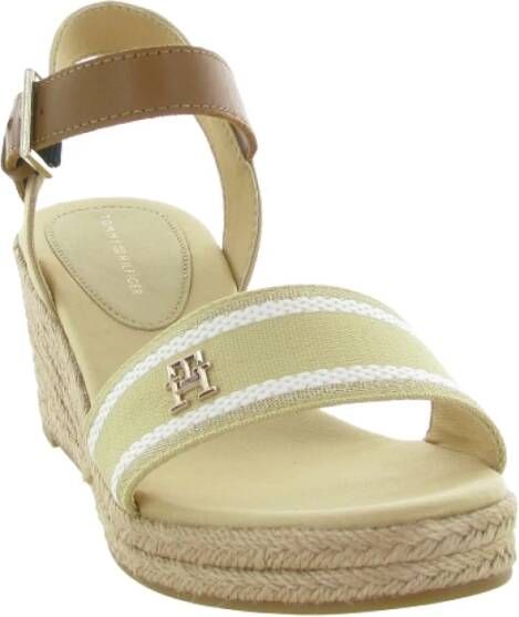 Tommy Hilfiger Kleurrijke Sleehak Sandaal Beige Dames