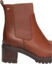 Tommy Hilfiger Middelhoge leren Chelsea laarzen Bruin Brown Dames - Thumbnail 11