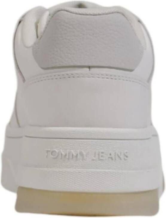 Tommy Hilfiger Lage Leren Sneaker Gray Dames