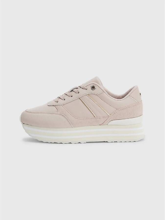 Tommy Hilfiger Lage Sneakers Beige Dames