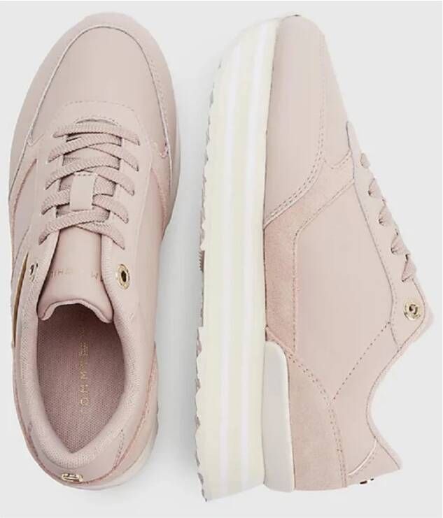 Tommy Hilfiger Lage Sneakers Beige Dames