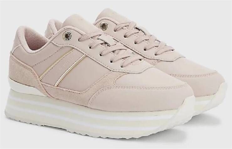 Tommy Hilfiger Lage Sneakers Beige Dames