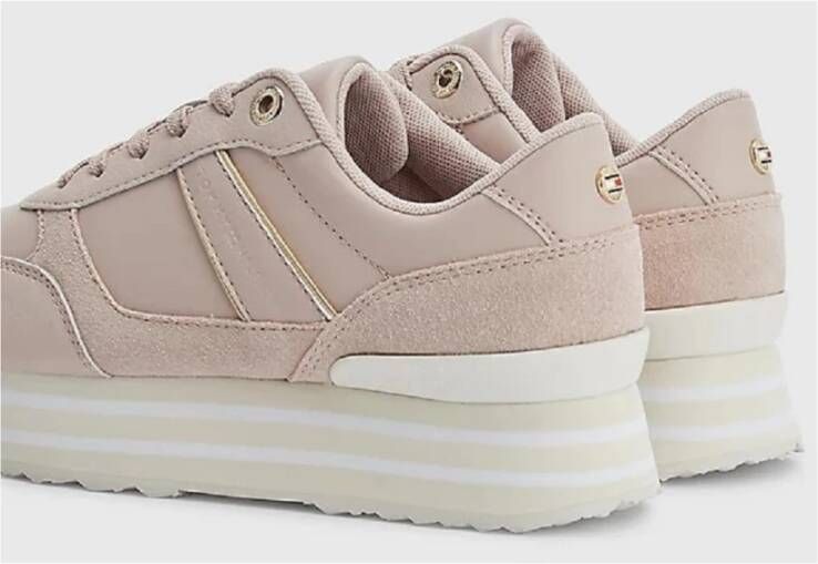 Tommy Hilfiger Lage Sneakers Beige Dames