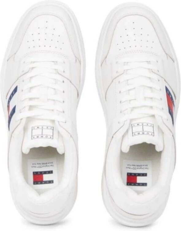 Tommy Hilfiger Leren Brooklyn Sneakers voor Heren White Heren