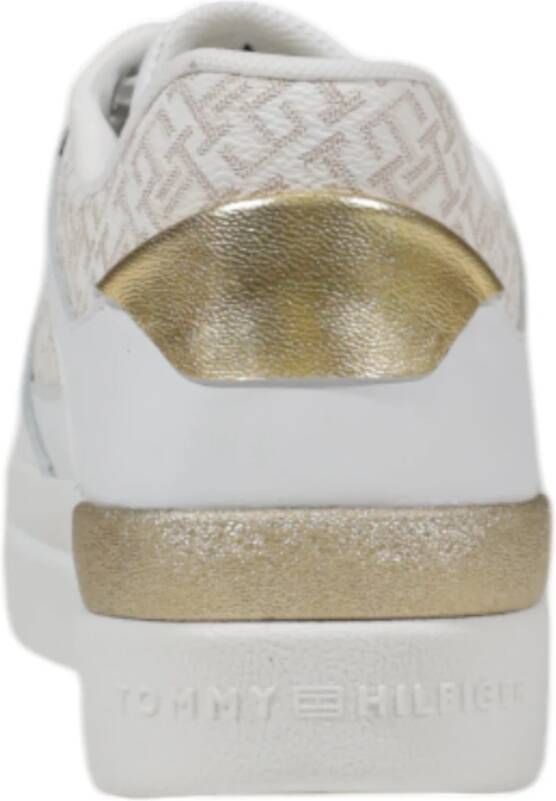 Tommy Hilfiger Leren Dames Sneakers Lente Zomer Collectie Beige Dames