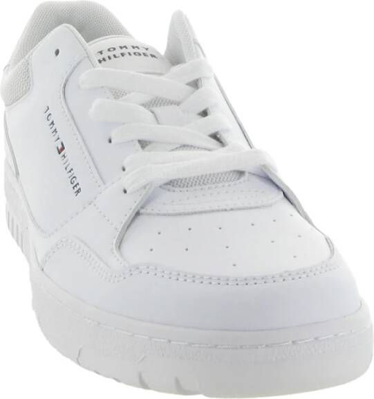 Tommy Hilfiger Leren Sneakers Lage Top Kern White Heren