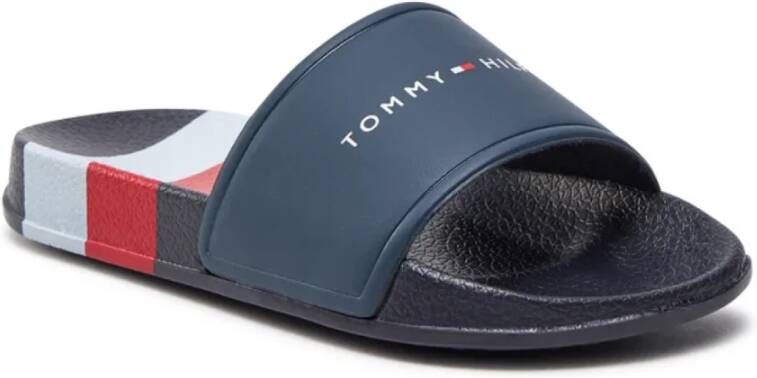 Tommy Hilfiger Logo PVC Mules Blauw EVA Blue Dames