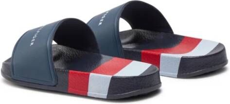 Tommy Hilfiger Logo PVC Mules Blauw EVA Blue Dames