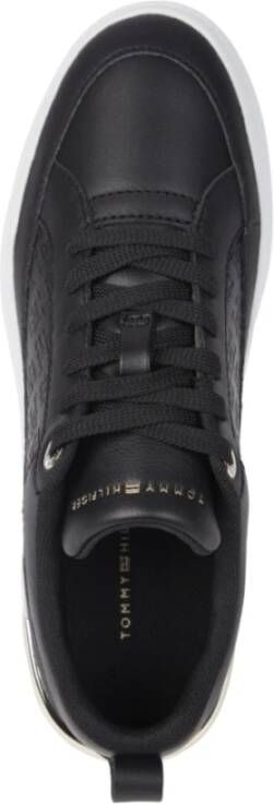 Tommy Hilfiger Lux Court Sneaker Zwart Dames Black Dames