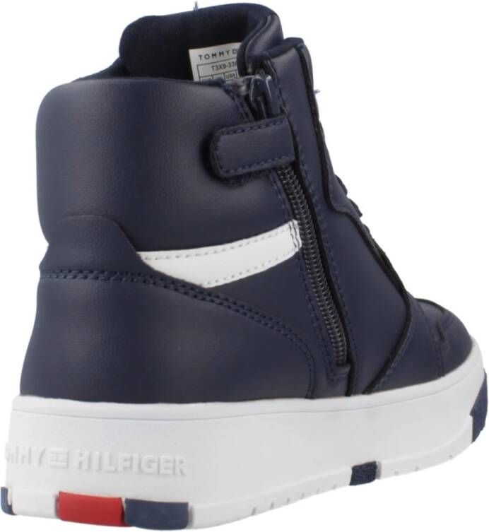 Tommy Hilfiger Mid-Cut Lace-Up Sneaker Blue Dames