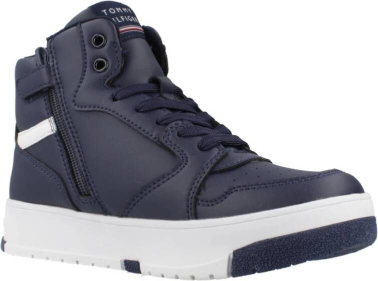 Tommy Hilfiger Mid-Cut Lace-Up Sneaker Blue Dames